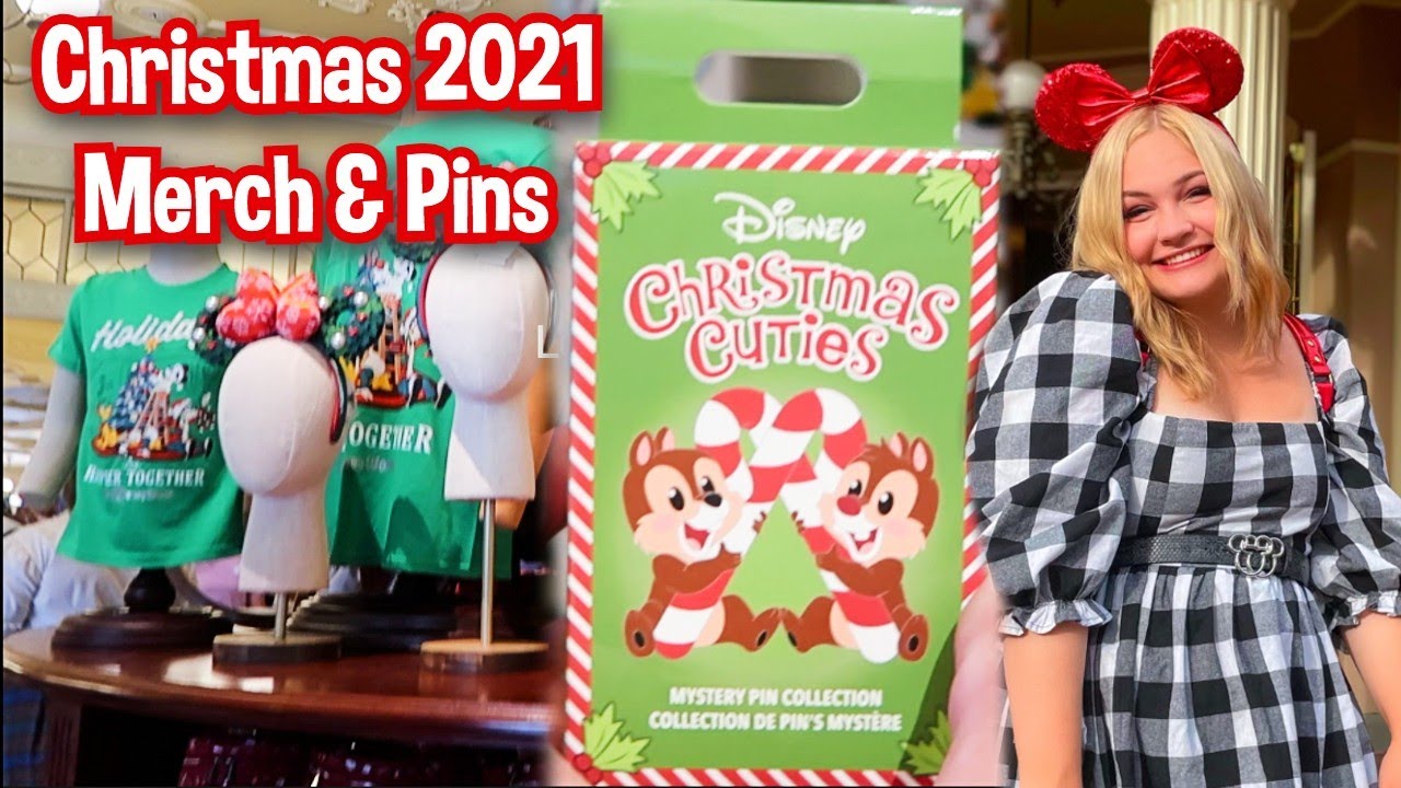 Disney World Christmas Merch 2021 | Pin Trading In Magic Kingdom