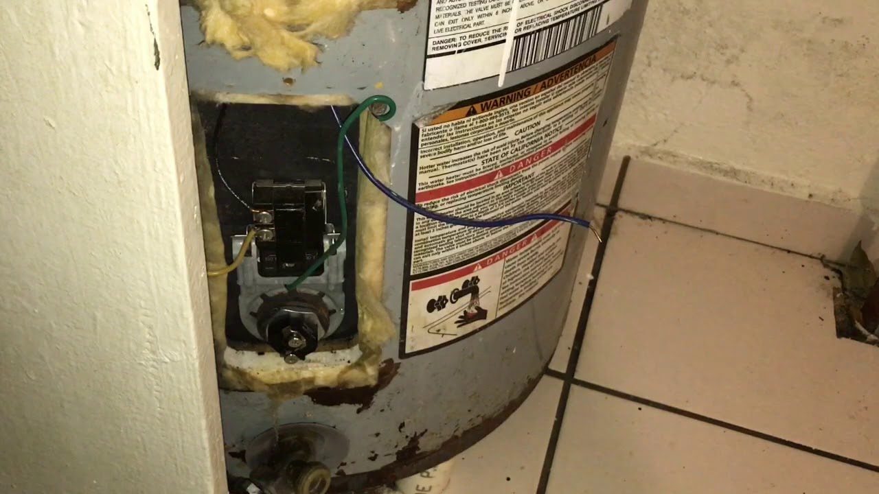 Como cambiar resistencia sin vaciar el tanque