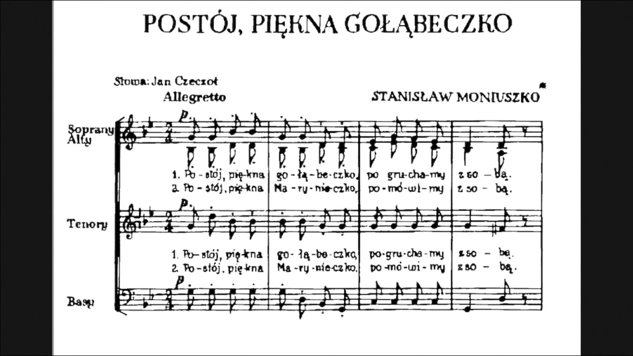 Zesp&oacute;ł Wokalny &bdquo;Rondo&rdquo; &mdash; Post&oacute;j piękna gołąbeczko &ndash; Stanisław Moniuszko