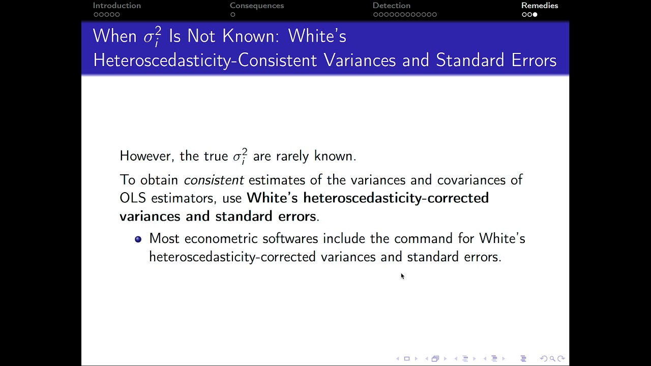 8.8. Heteroscedasticity: Remedies
