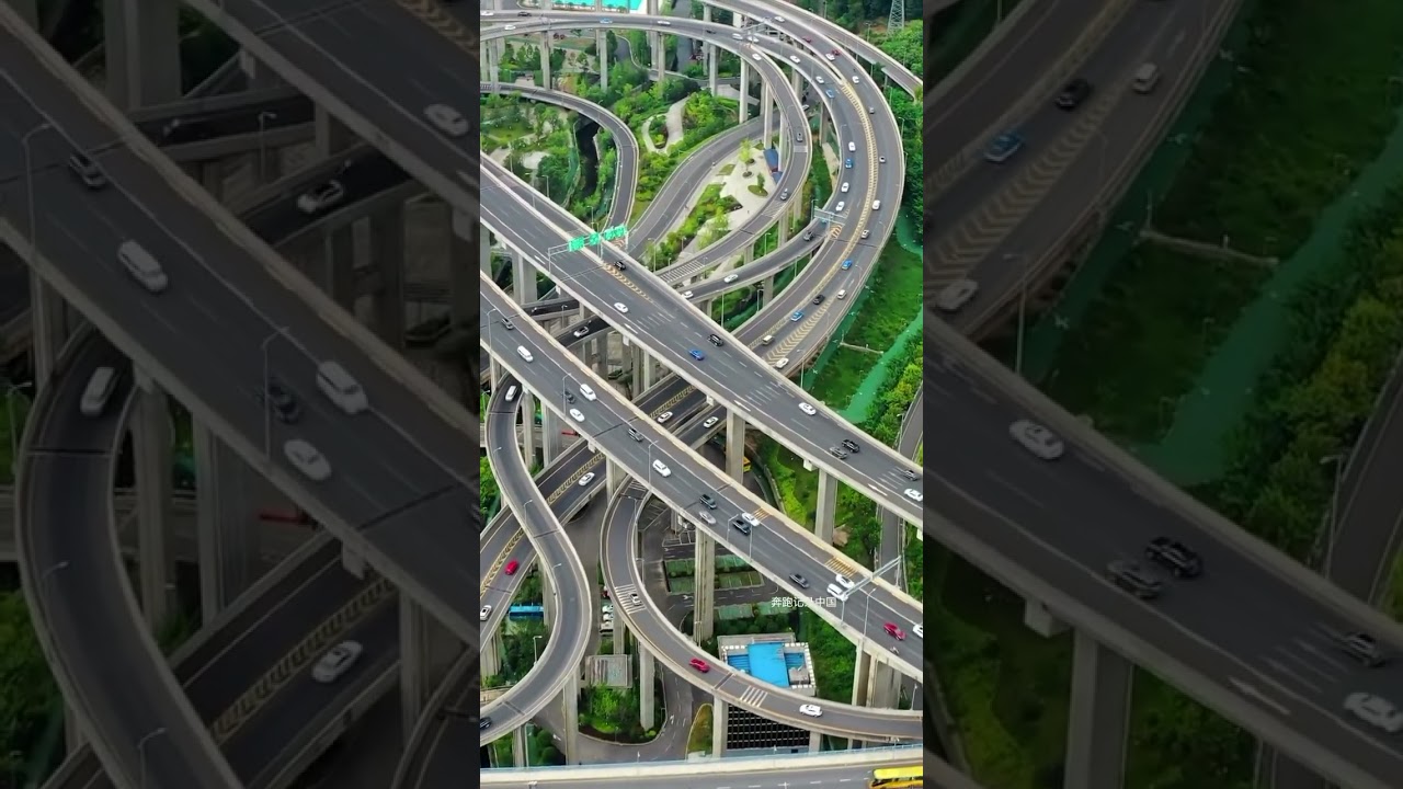 China's expressway, the intersection. China's roads are truly mind-boggling! 🤯