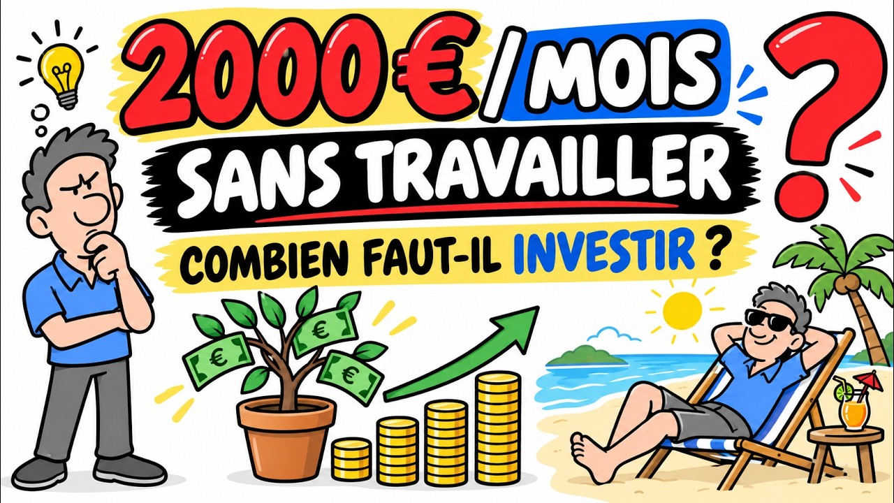 💰 2 000 &euro; par mois sans travailler : combien faut-il investir ? 💸