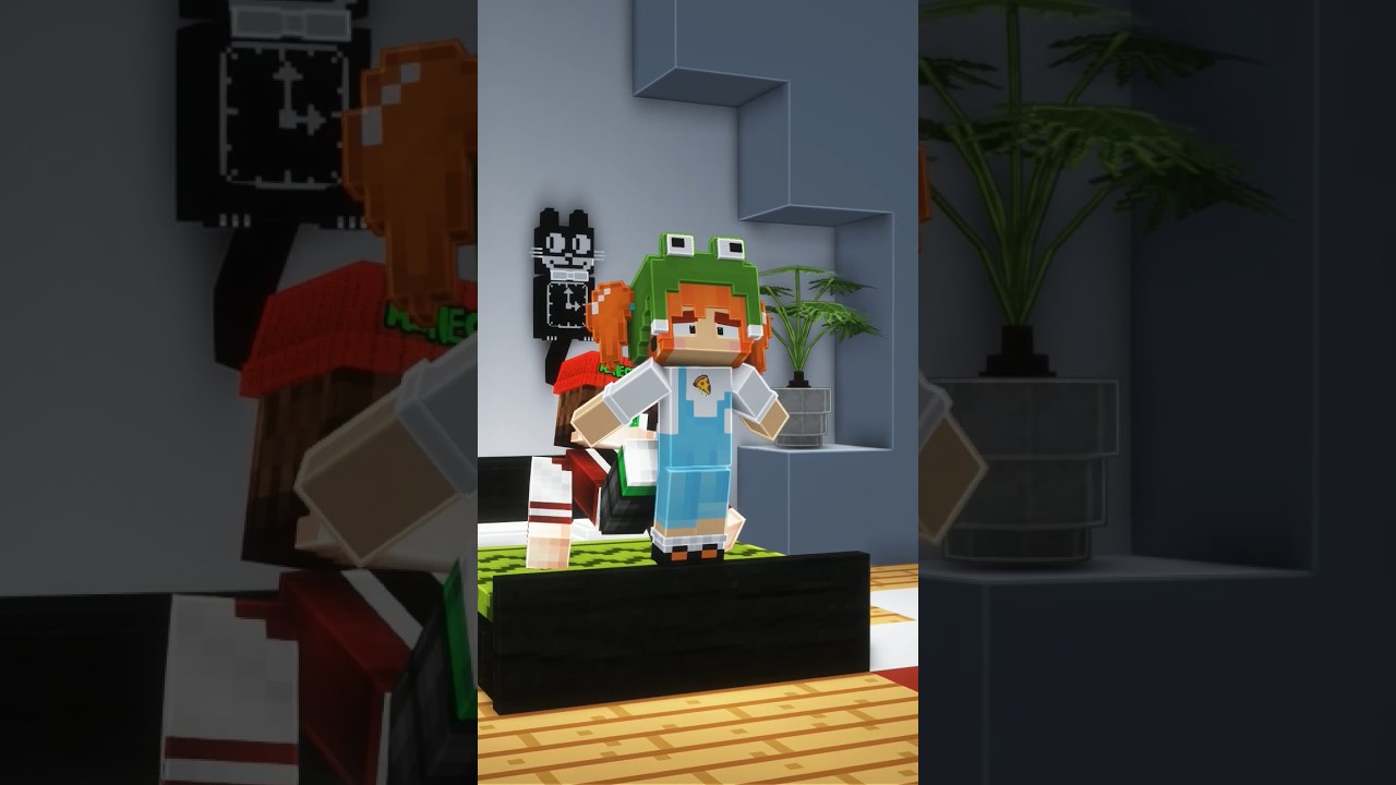 Mine Green'i Darlıyor 😜 - Minecraft #shorts