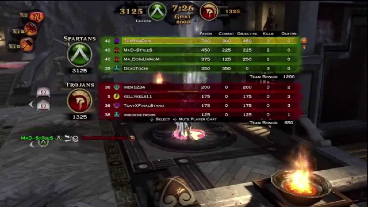 GOD OF WAR ASCENSION MULTIPLAYER Team Favor Of The Gods | Godly Hammer Of Hades, Maul Of Ares