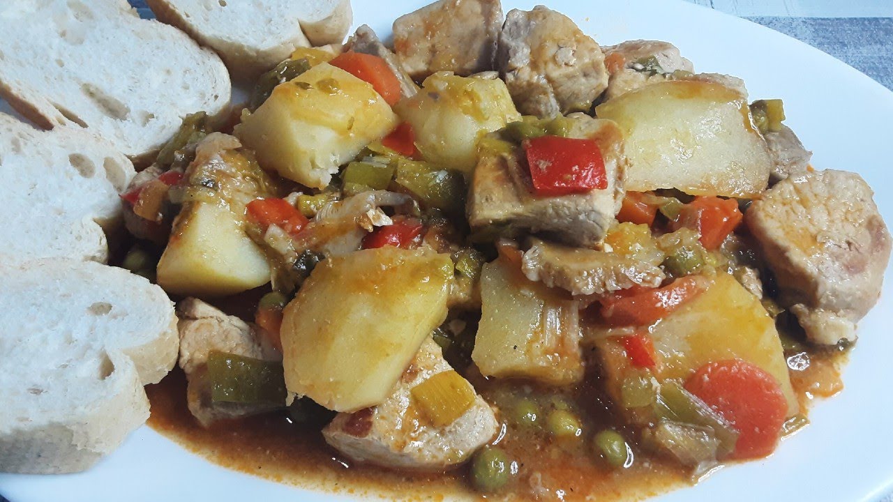 ESTOFADO O GUISO DE CERDO - Receta  Fácil y muy sabroso!!