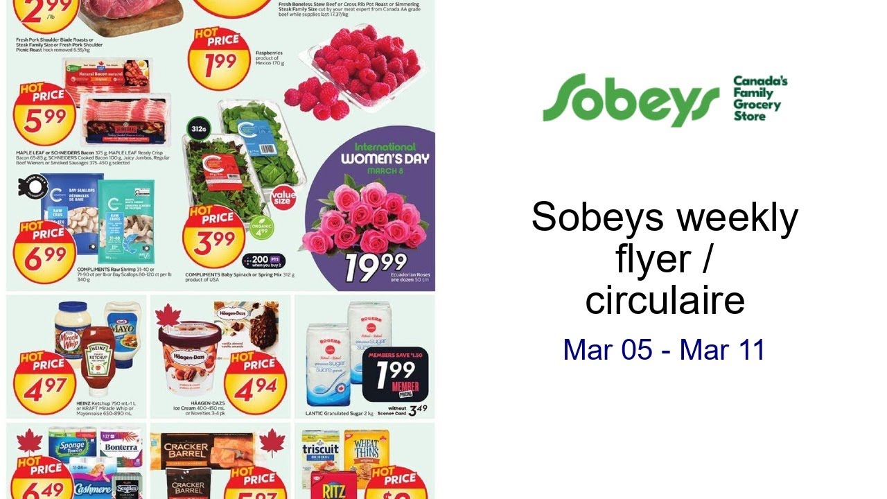Sobeys weekly flyer / circulaire Mar 05 - Mar 11