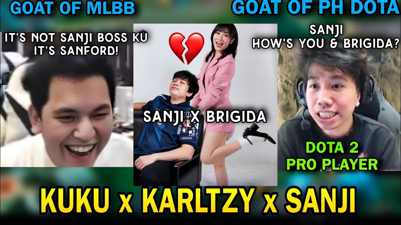 Pro DOTA 2 Player KuKu plays MLBB with The GOAT KarlTzy & Sanji...😱😱😱
