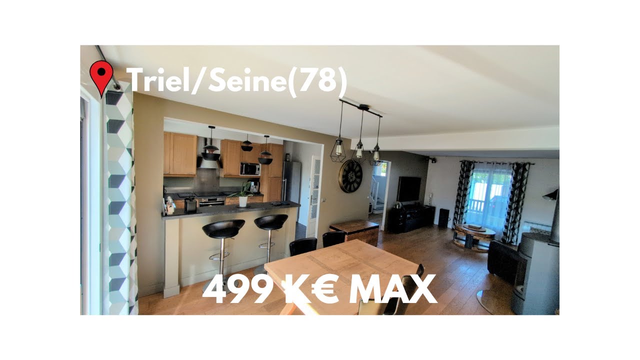 OFF📍Triel sur seine💰 499 K€ 🔑  MAISON 119m²  (157 m2 au sol) 6 CHAMBRES