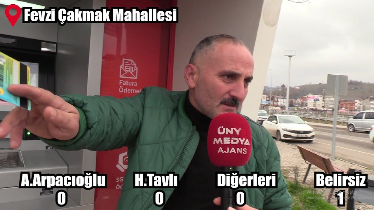 ÜNYE KİME OY VERİYOR?   MAHALLE MAHALLE SEÇİM RÖPORTAJI FEVZİÇAKMAK MAHALLESİ.