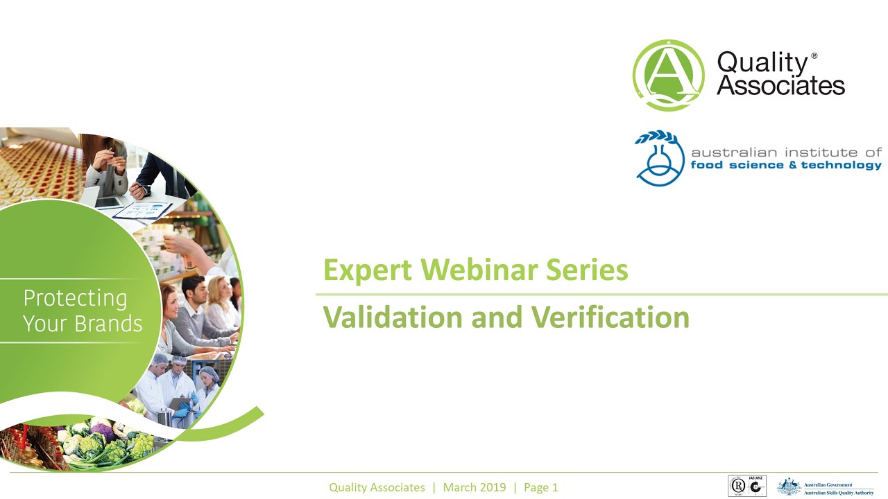 Validation and Verification Practices for the Food Industry