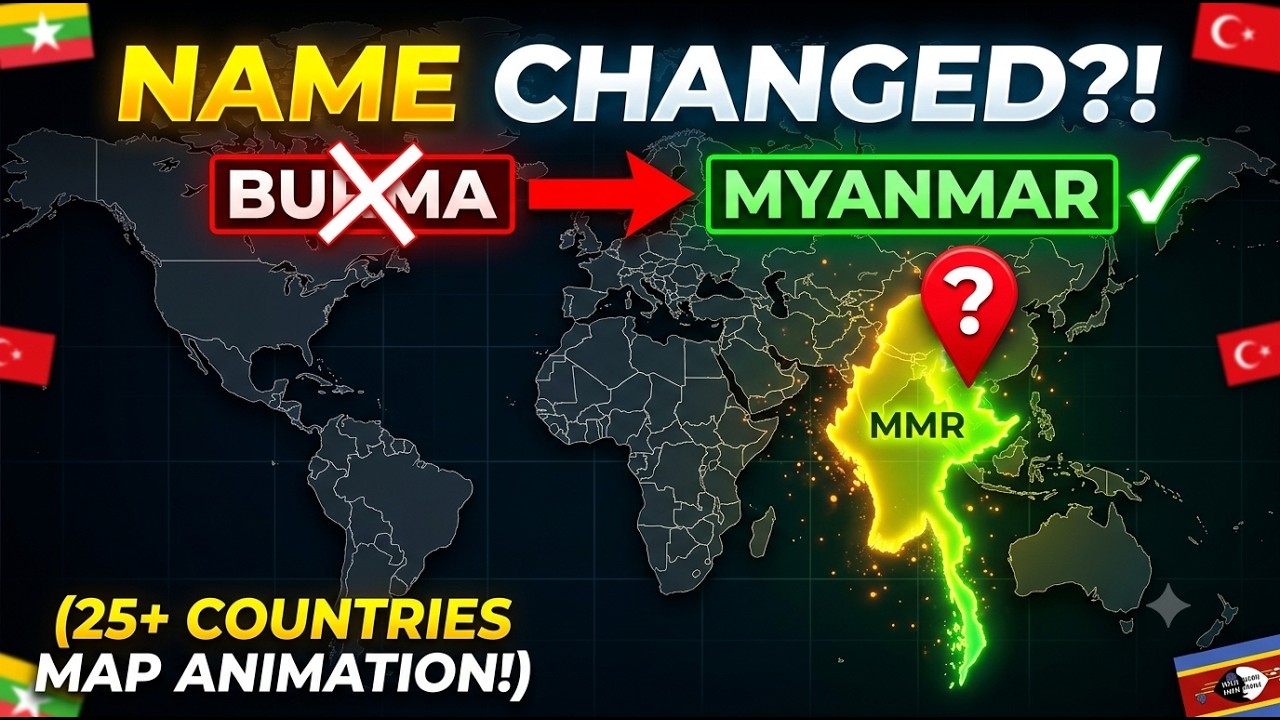These 20 Countries Officially Changed Their Names (But Why?) | Countries That Changed Their Names