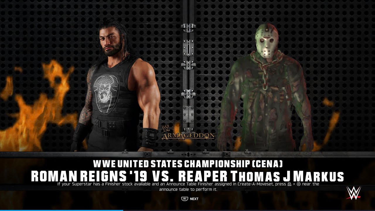 The Reaper☠️Thomas J Markus vs Roman Reigns'19