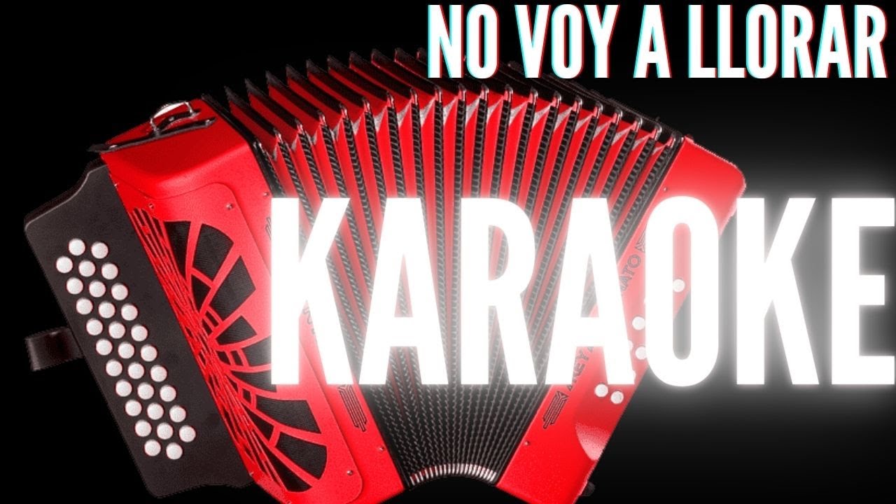 Los Diablitos - No voy a llorar (Karaoke)