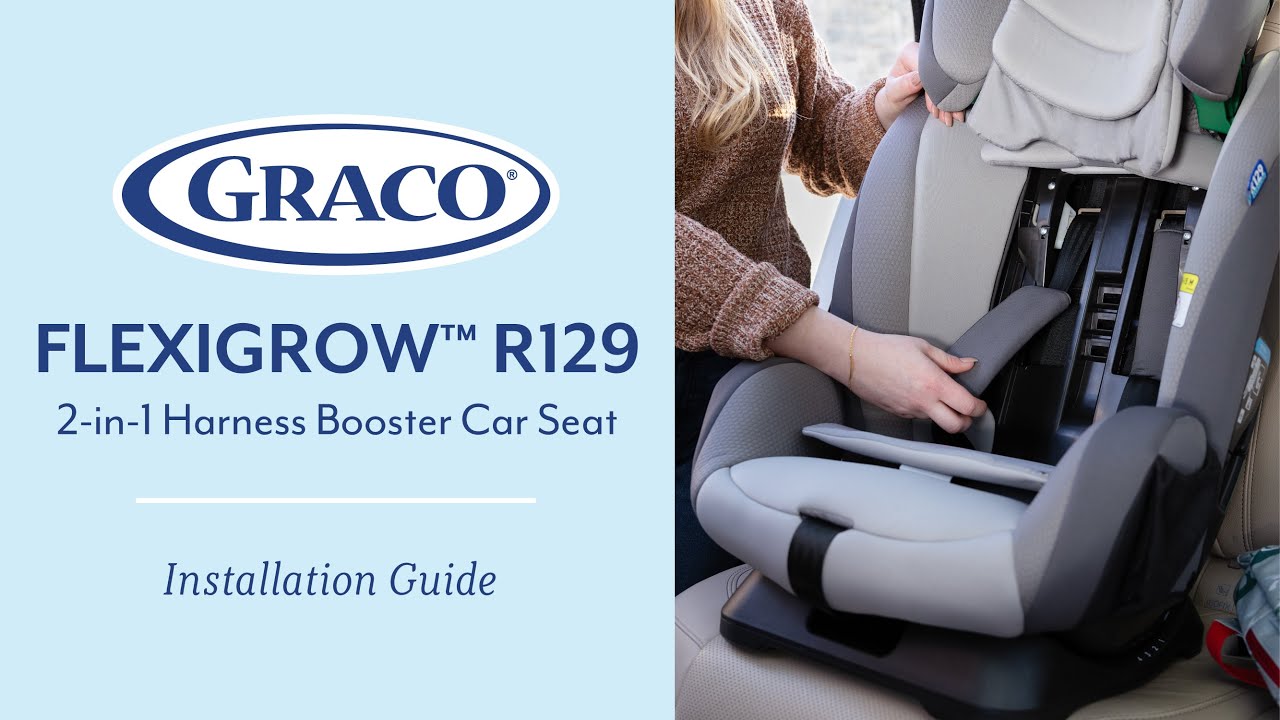 Graco FlexiGrow R129 2-in-1 Harness Booster Car Seat - Installation Video
