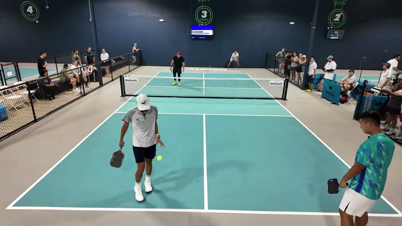 Asia's #1 Pickleball Pro (Quang Duong)6.6 DUPR vs. David Perez 4.3 DUPR & Louis Theriault 4.4 DUPR