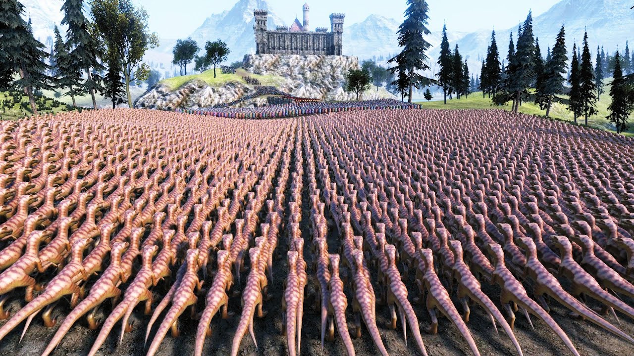RAPTORS LAY SIEGE TO ANCIENT CASTLE - UEBS MODS - Ultimate Epic Battle Simulator