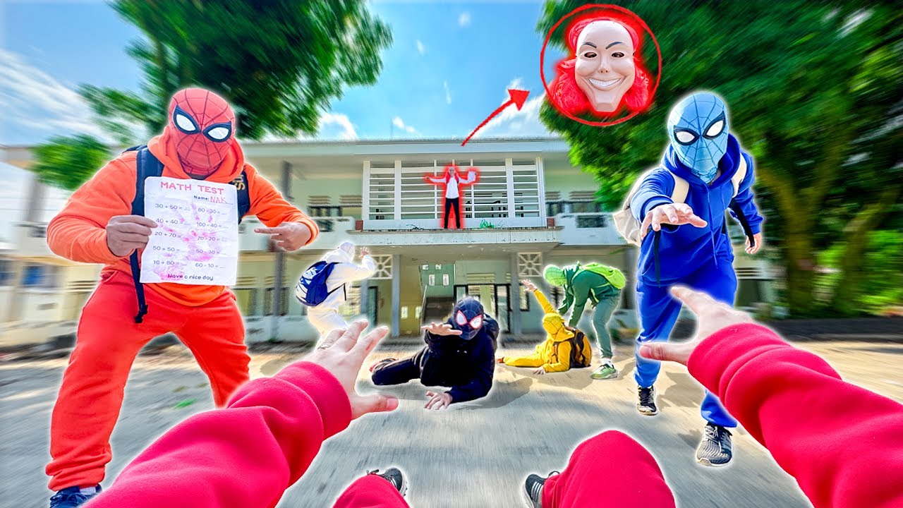 7 Bros SPIDER-MAN Meet NAK Serbian Dancing in Abandoned ( POV vs Sad Story )