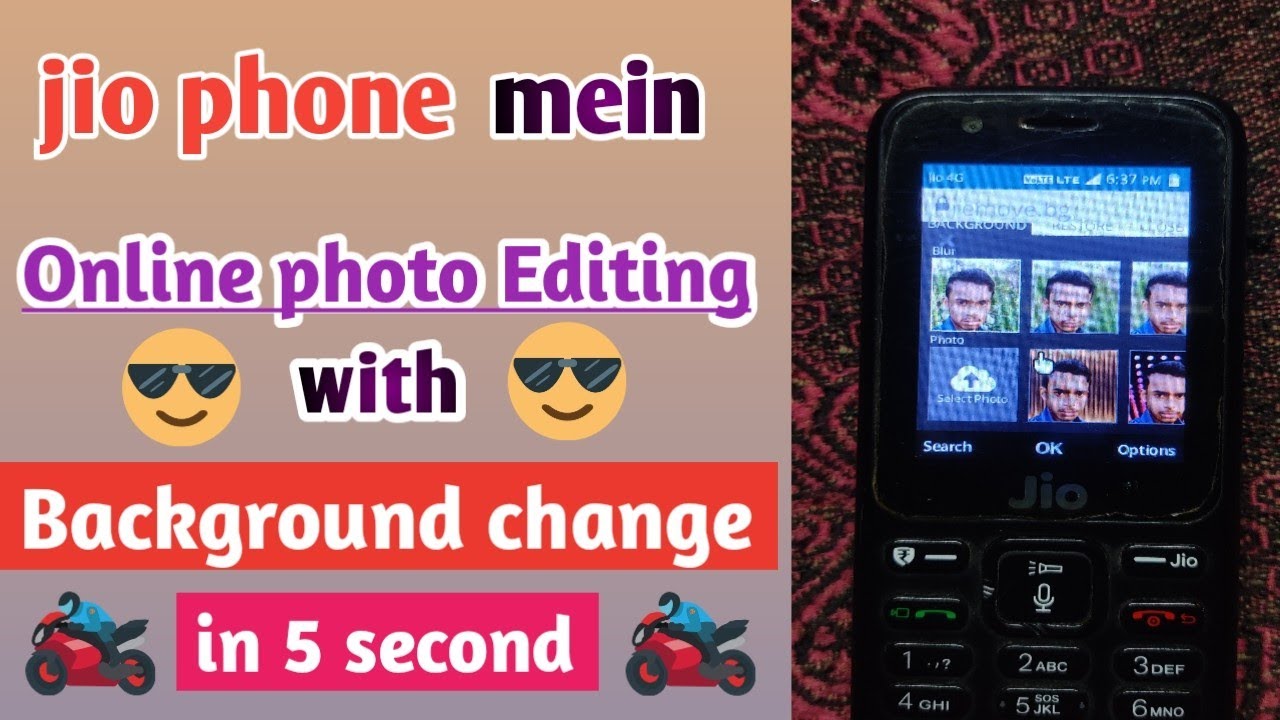 jio phone mein online photo Editing & background change kaise kare in 5 seconds | latest tricks 2021