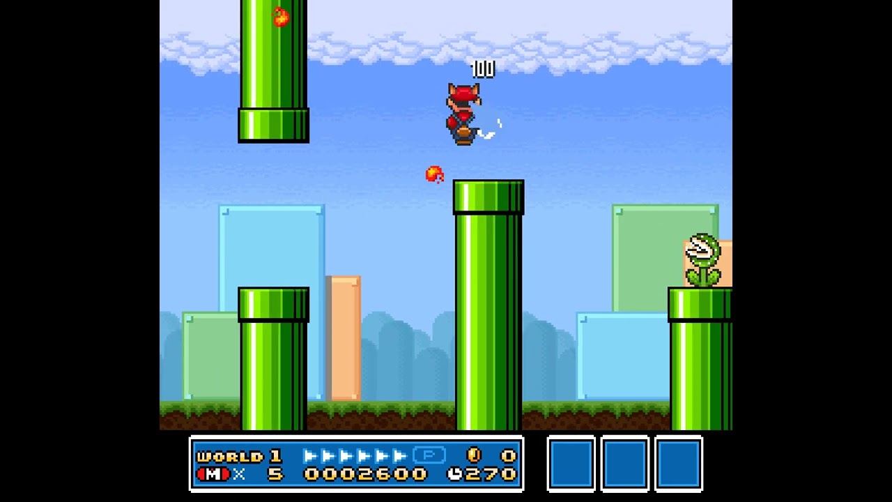 SMAS SMB3 Custom Level - Piped Full of Plants
