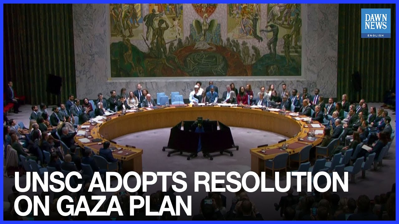 UN Security Council Adopts US Resolution on Trump&rsquo;s Gaza Plan | Dawn News English