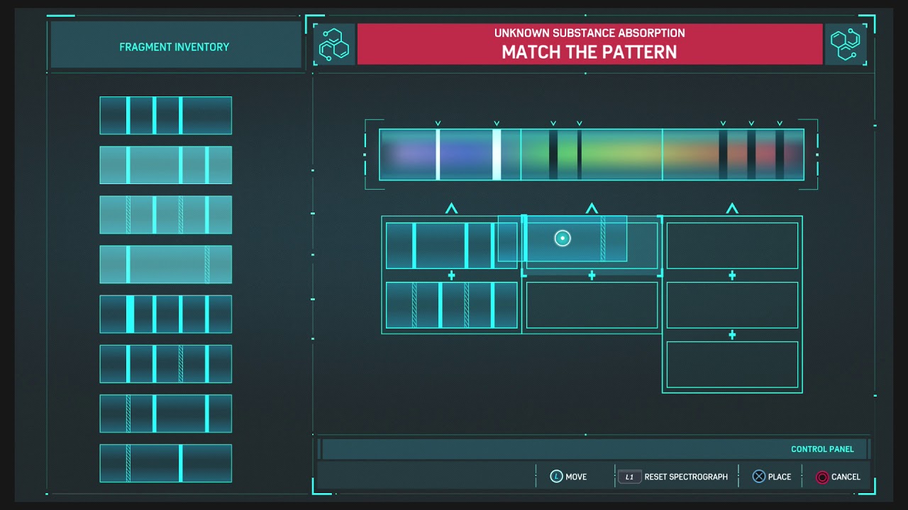 Marvel's Spider Man PS4 Spectrograph Material Candidate Test S12
