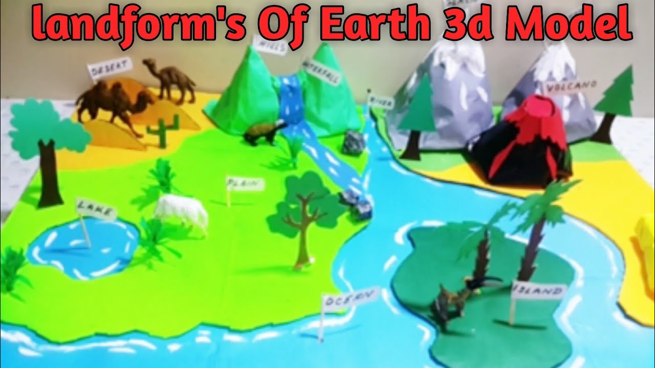Landforms Of The Earth- LandForms Project For Science Exhibition-LandForm Model For School Project
