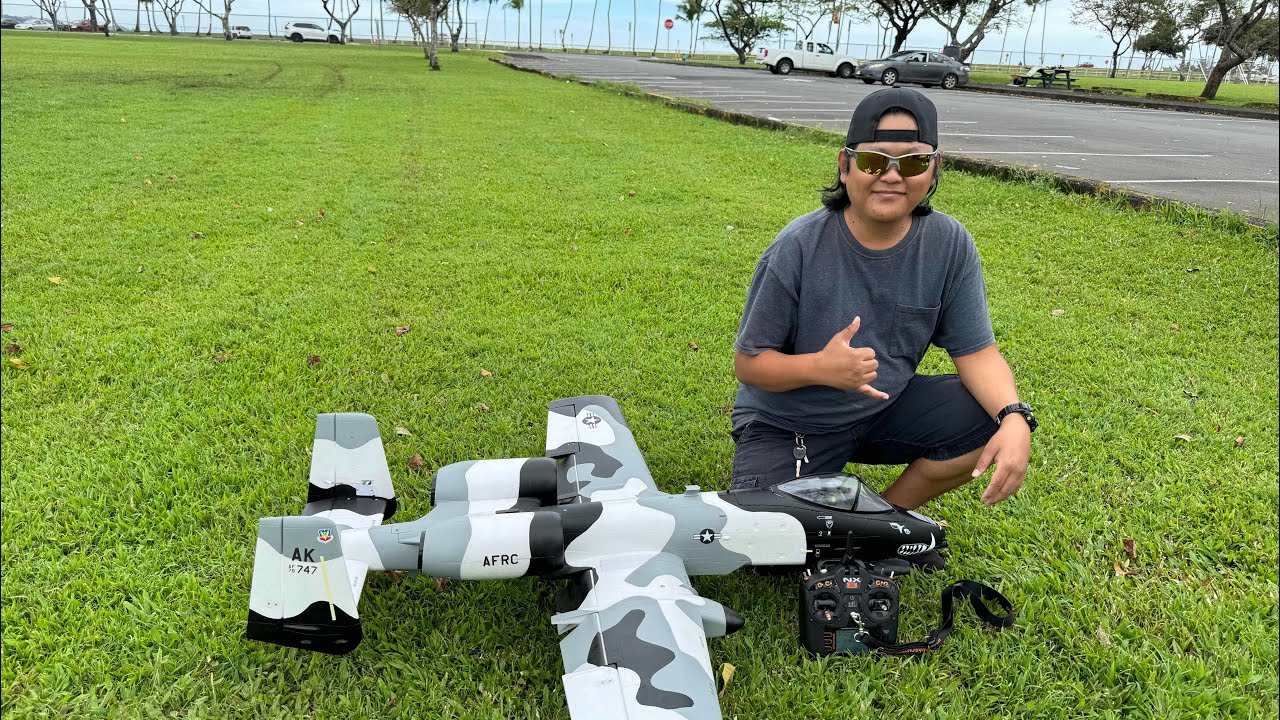Gary with his FMS A10 Thunderbolt II maiden flight. 4.14.24