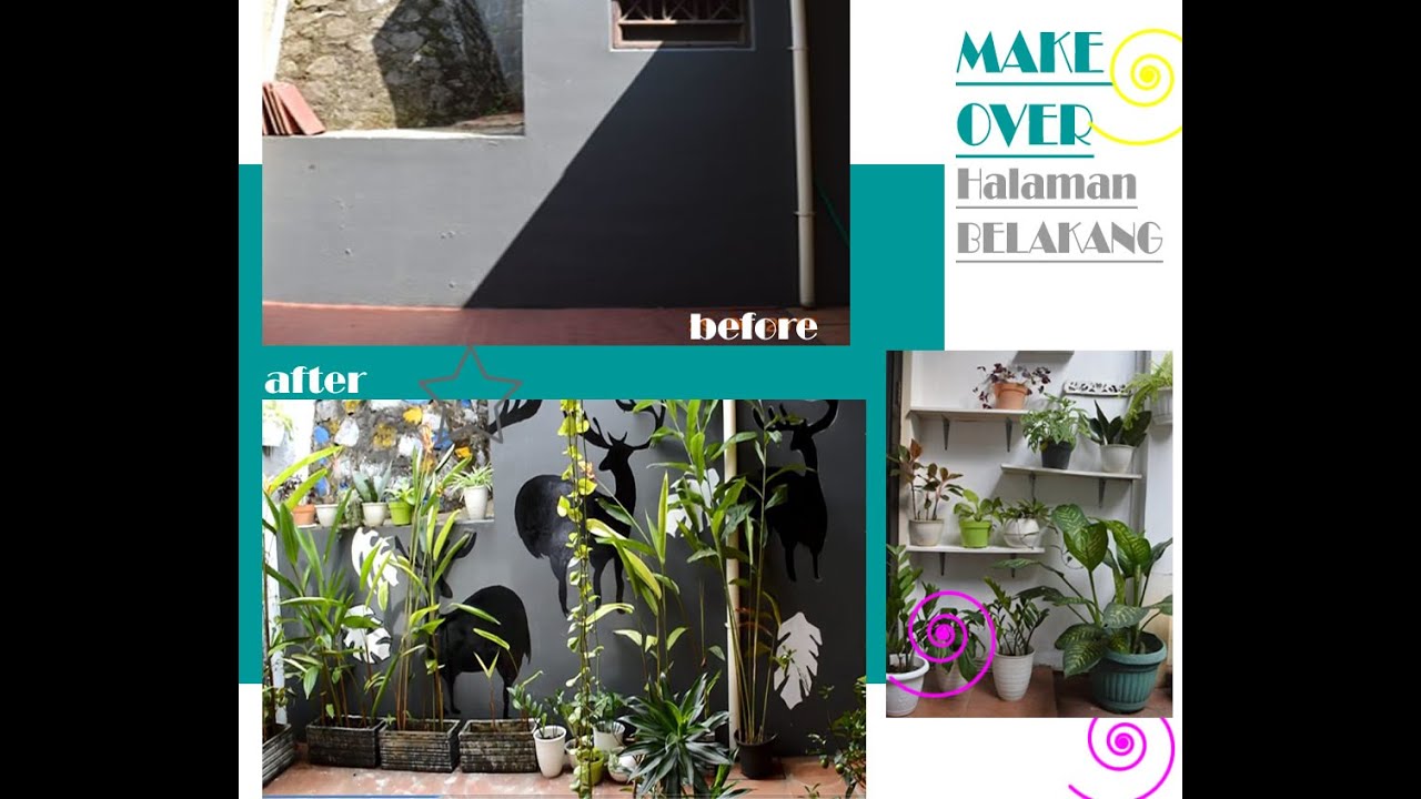 MAKE OVER Courtyard menjadi taman kecil/MAKE OVER TAMAN BELAKANG