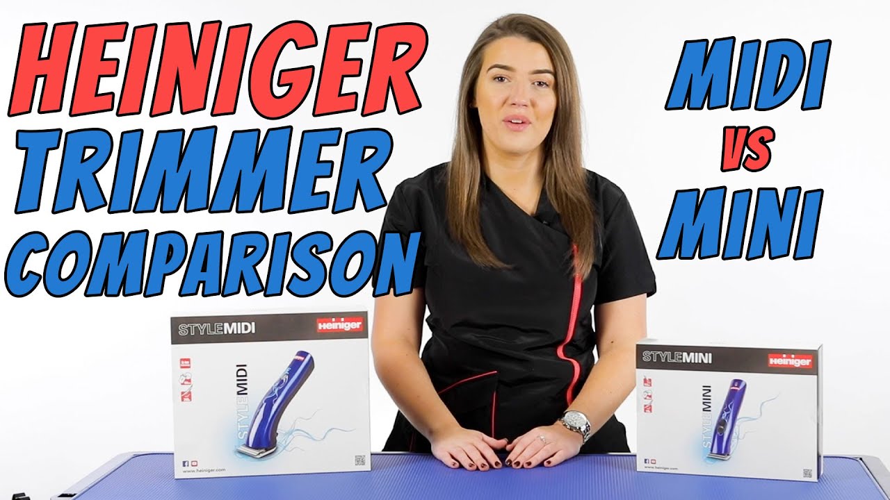 Heiniger Trimmer Comparison - Midi Style vs Mini Style | Dog Groomer