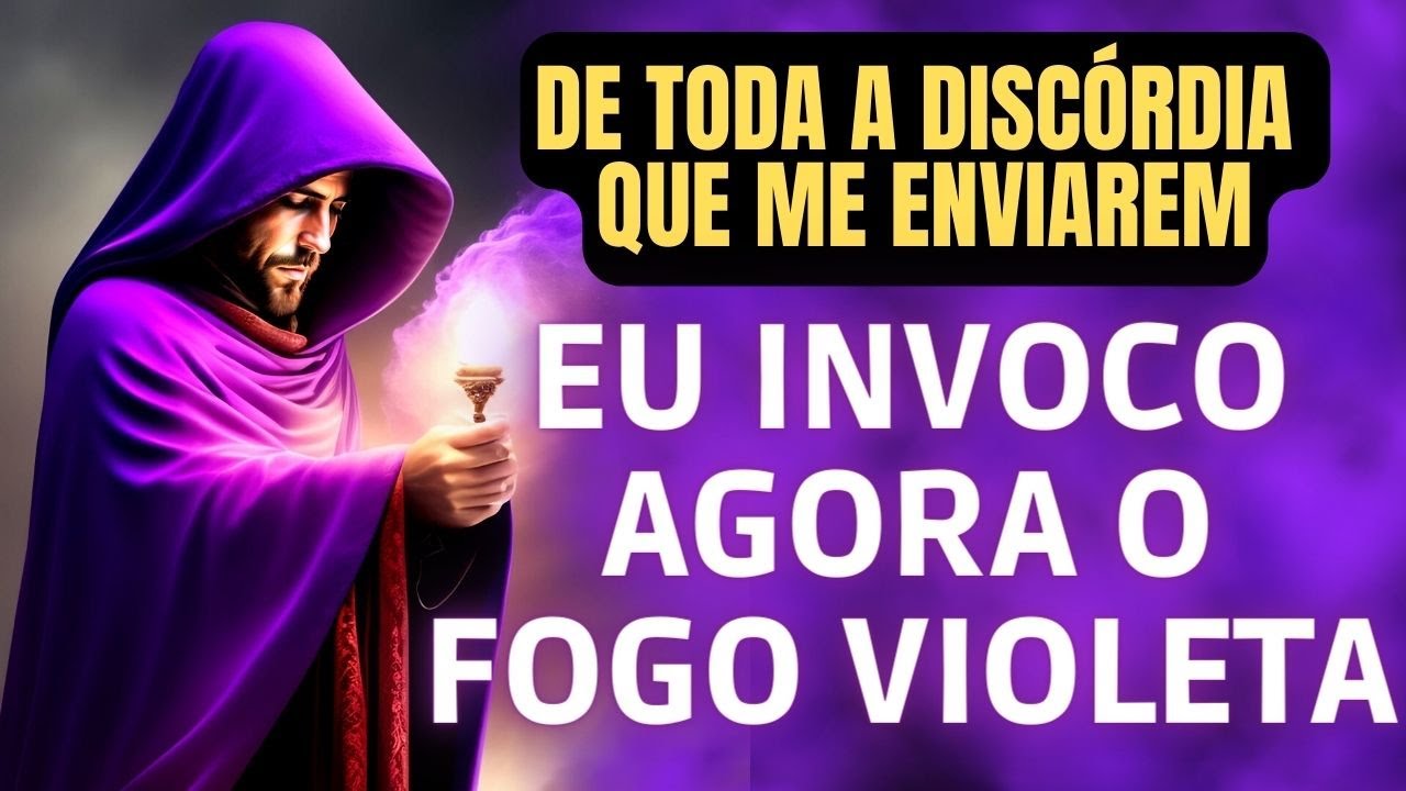 💜CHAMA VIOLETA - SAINT GERMAIN - TRANSMUTAR E AFASTAR ENERGIAS NEGATIVAS