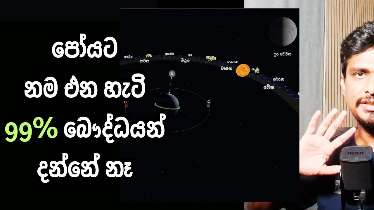 බෞද්ධයන් 99% නොදන්න පෝයට නම වැටෙන හැටි...
