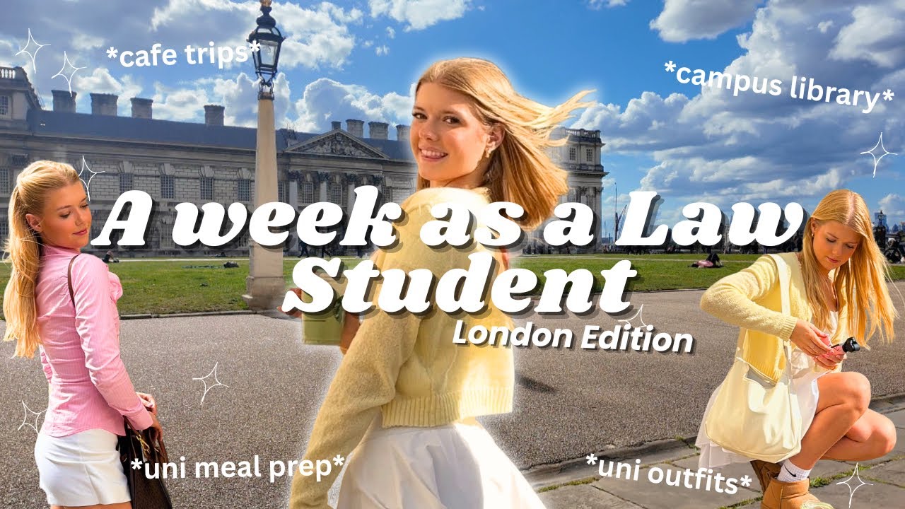 a week in my life as a law student at in London | Pilates, study, caf&eacute;s & chaos