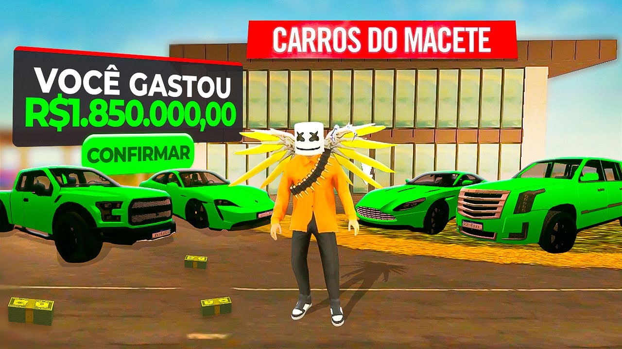 🤑 GASTEI MAIS DE R$1.000.000 EM CARROS! RIO RISE (NOVO GTA RP MOBILE)