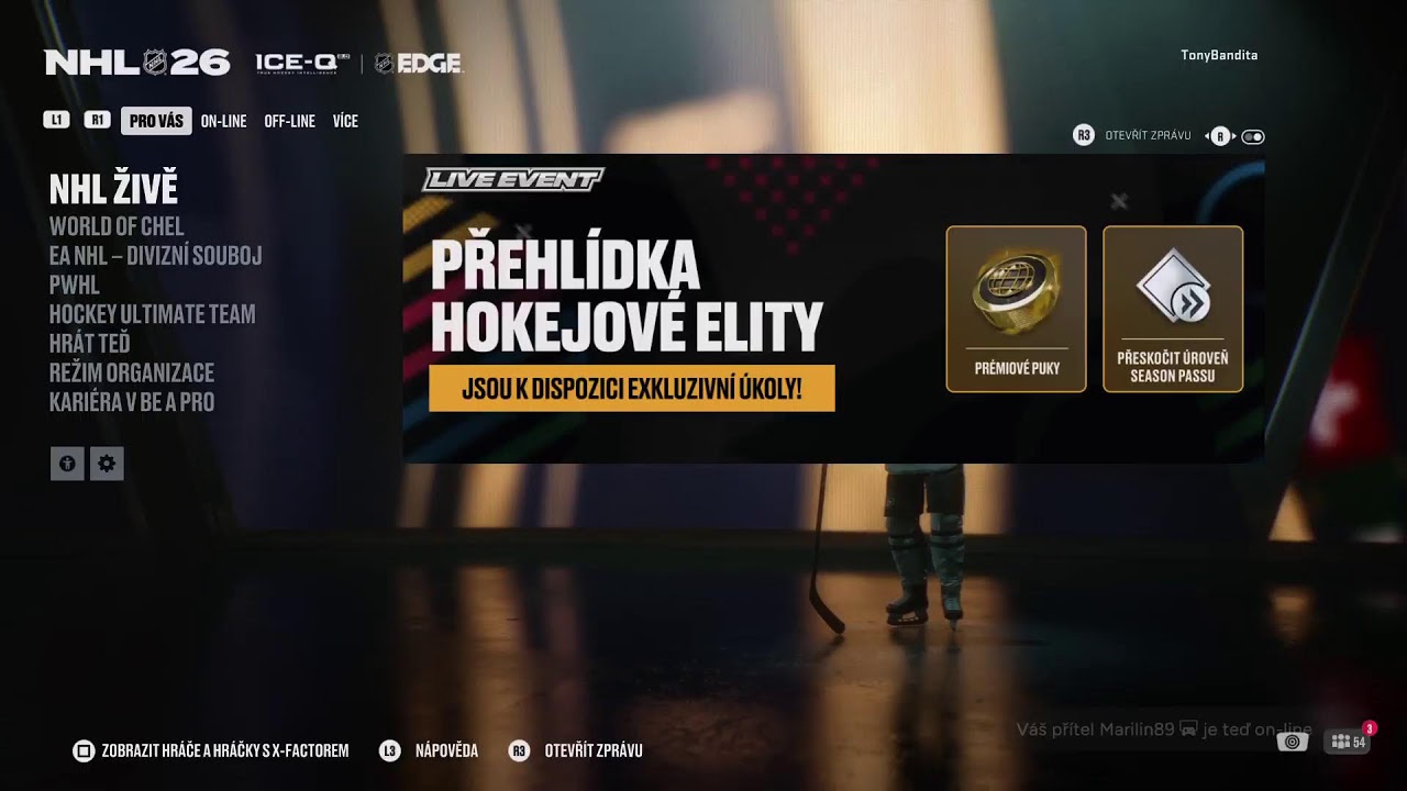 NHL 26 training LIVE