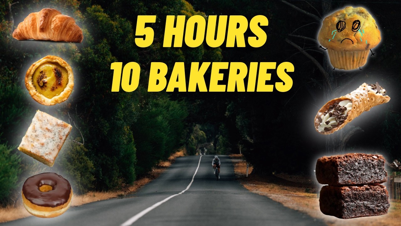 5 hour ride: 10 Bakeries: 14 Pastries