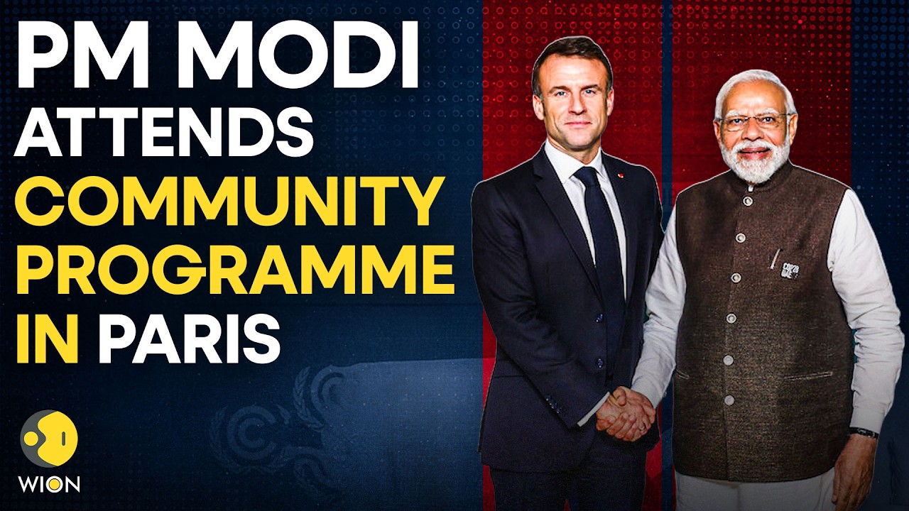 PM Modi In France LIVE: PM Modi Participates in a Community Programme in Paris