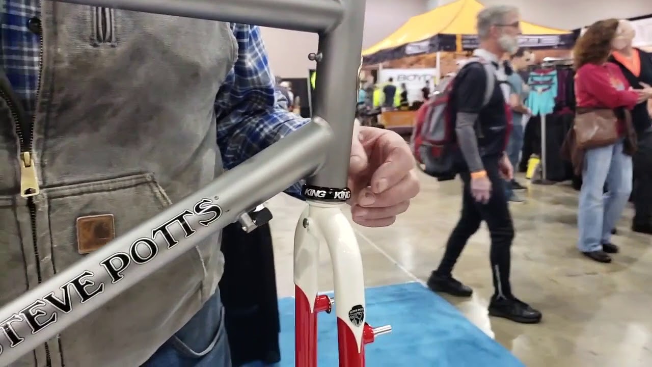 Philly Bike Expo 2018. Steve Potts' titanium frame