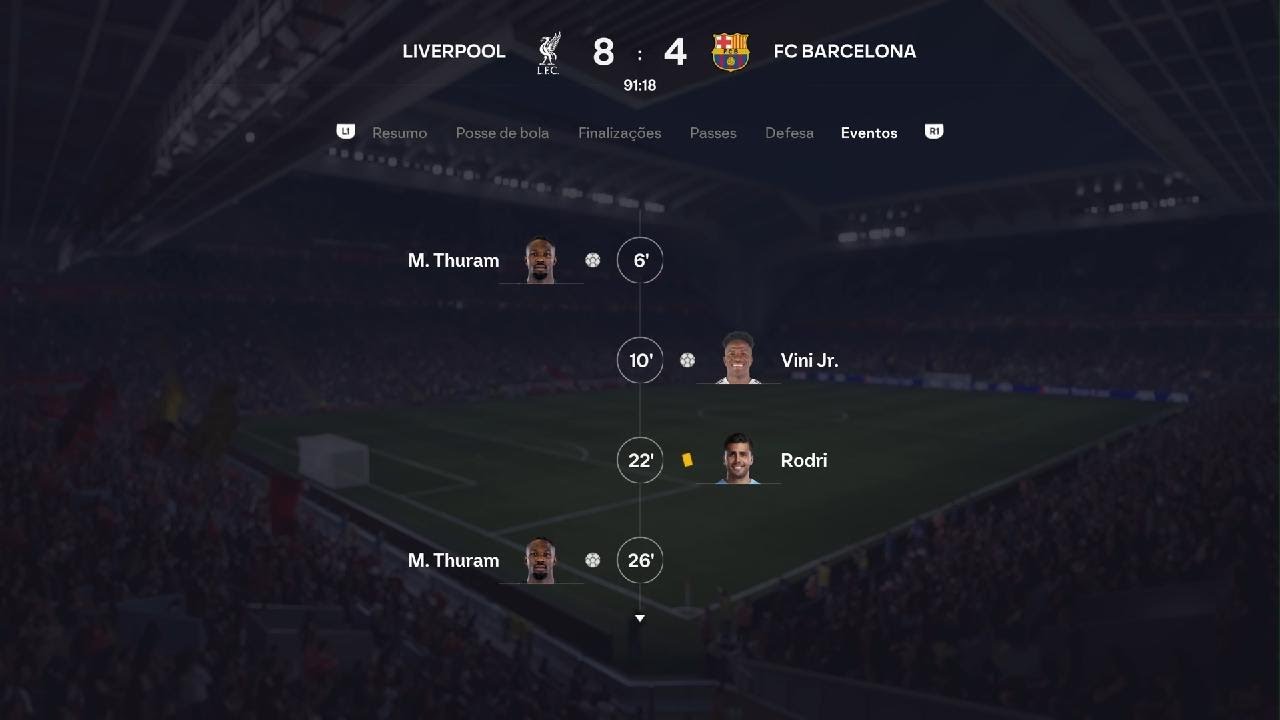 FIFAVIP 23ª Temporada - Liga 1° Turno - R09 - Liverpool FC 8x4 FC Barcelona