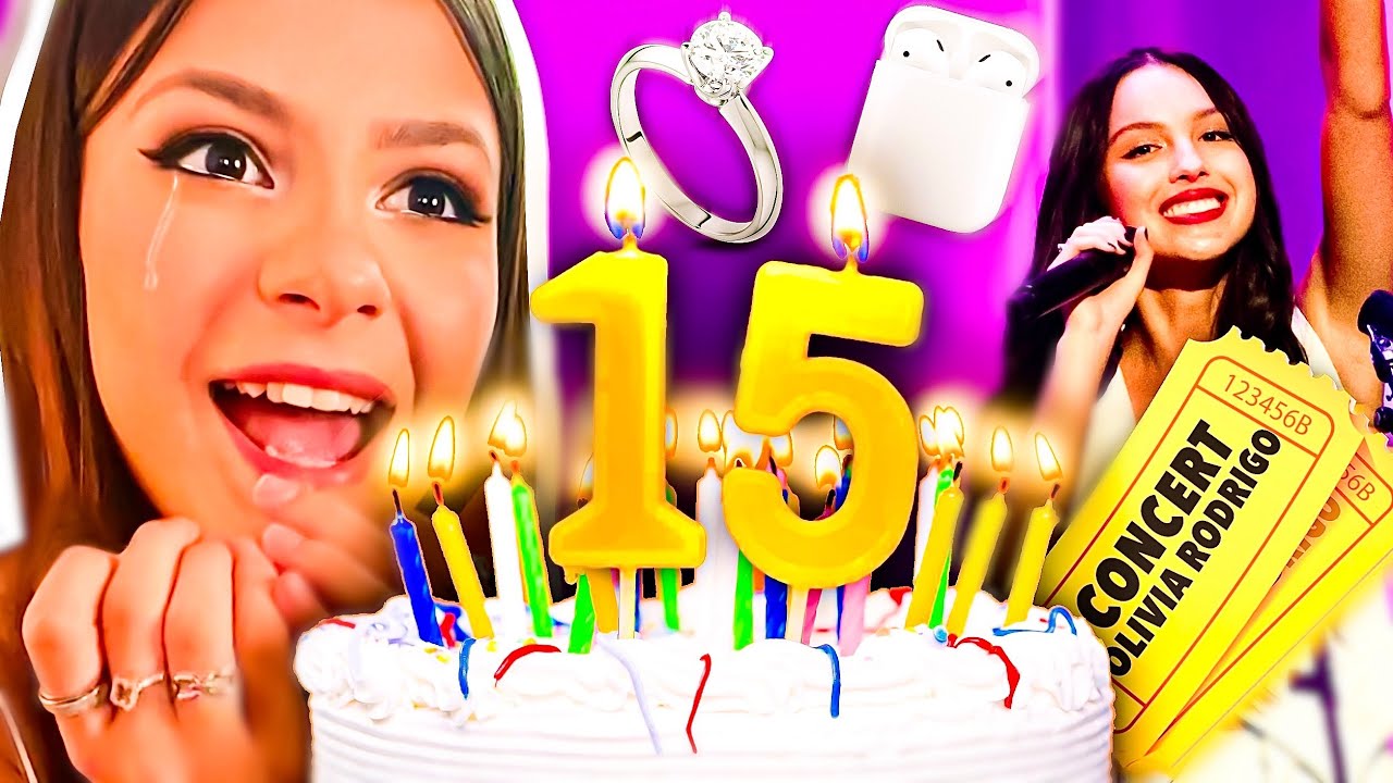 ELINA EN PLEURE 😭 / 🎁 R&eacute;action cadeaux d'anniversaire 15 ANS