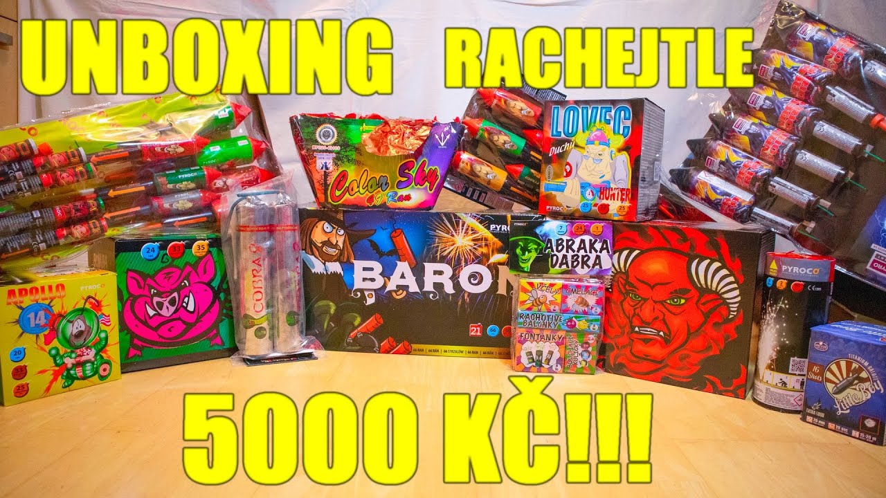 MEGA UNBOXING PYROTECHNIKY NA SILVESTR 2022/2023 - 5000 Kč!