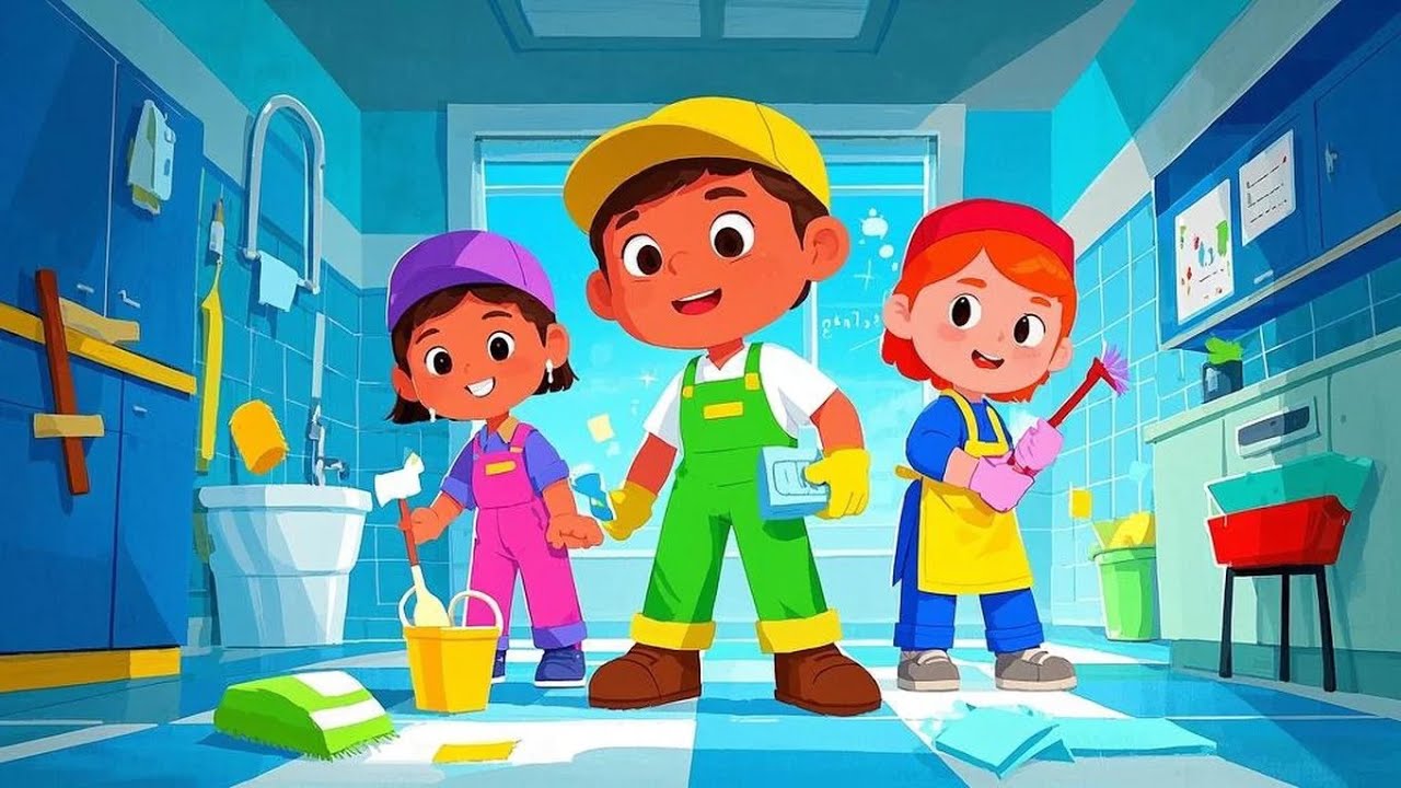 Safe Cleaning Helpers Song | Kids Home Safety Song | Children's Music