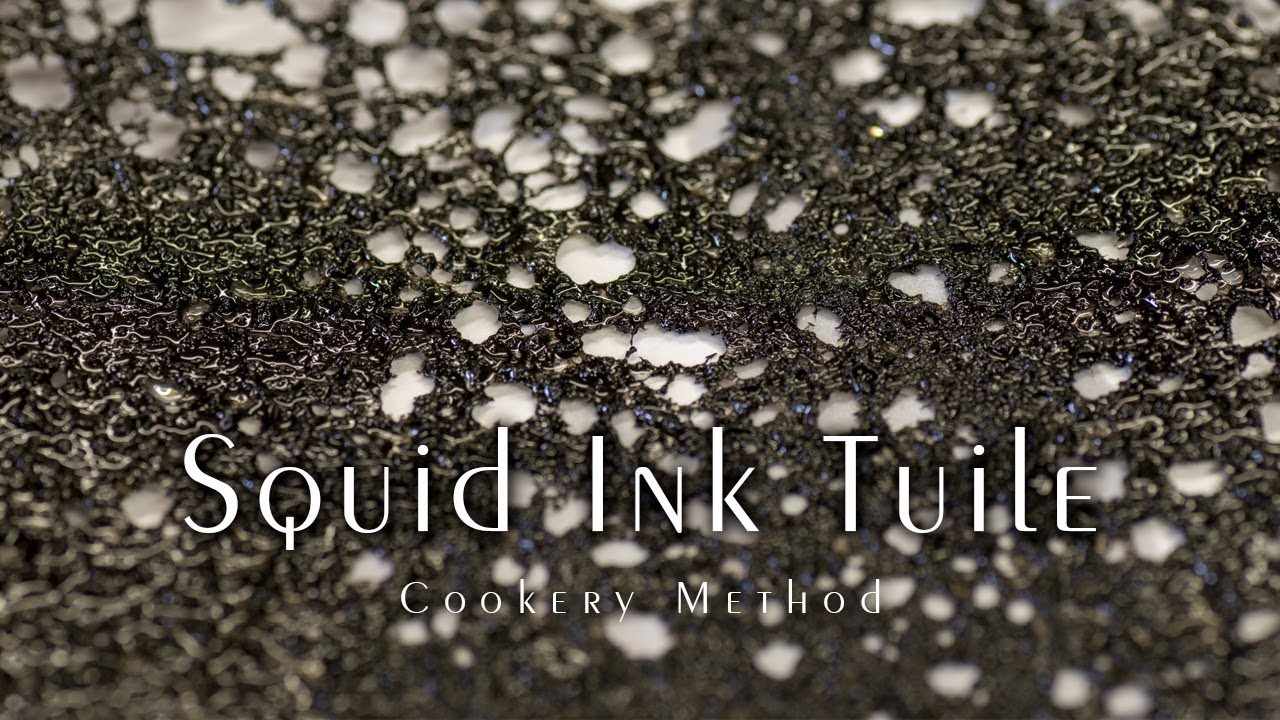 Squid Ink Tuile　Crispy and Tasty!