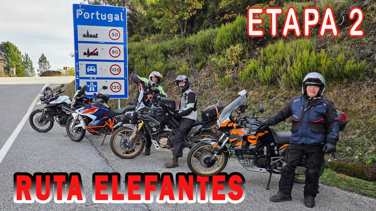 RUTA OFFROAD ELEFANTES - ETAPA 2 - PUEBLA DE SANABRIA a VINHAIS 😱 ROMPE LA TRIUMPH...