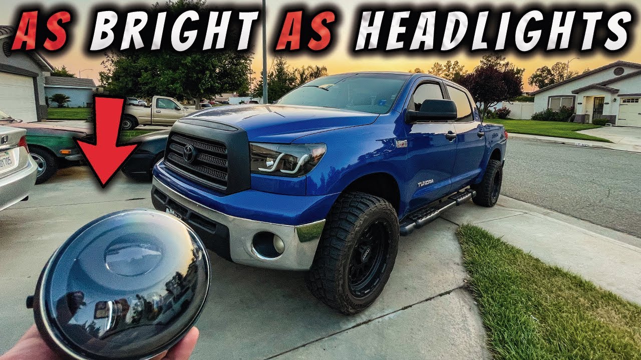 Установка светодиодных противотуманных фар на Toyota Tundra SUPER BRIGHT