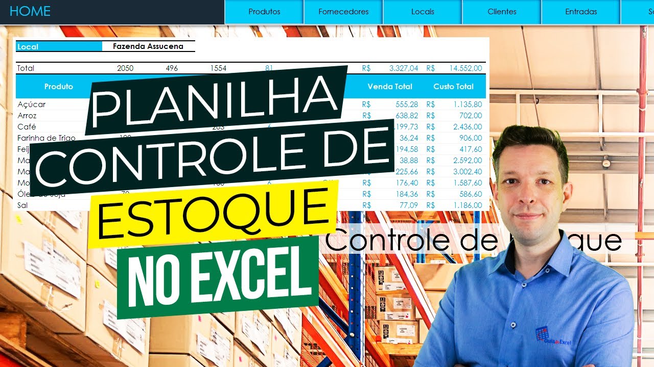 Planilha de Controle de Estoque no Excel [Grátis]