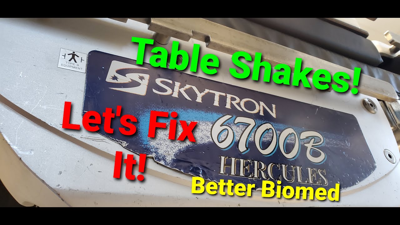 Skytron Hercules Surgical Table Shakes! - We're going to fix it!