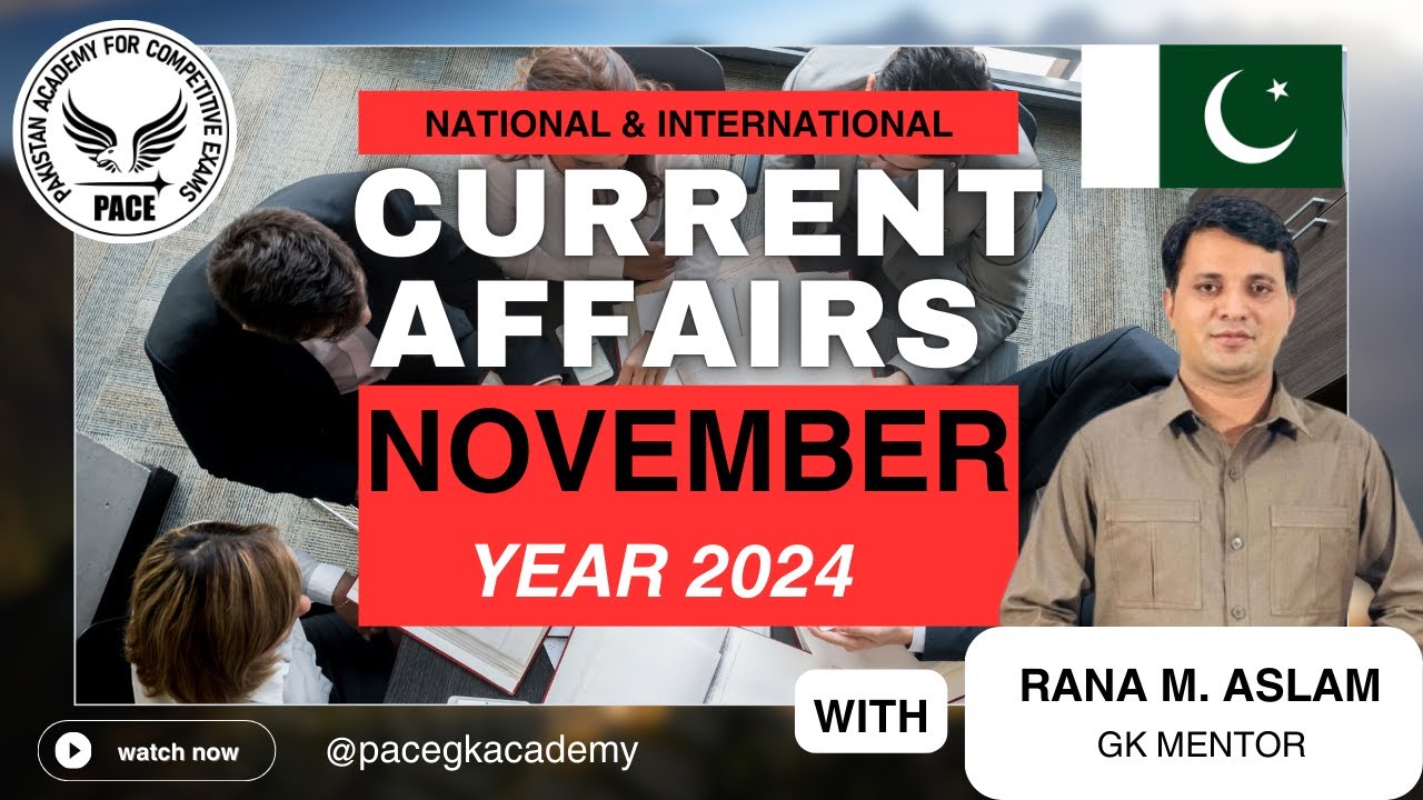 November Current affairs 2024, National and International complete month current affairs 2024