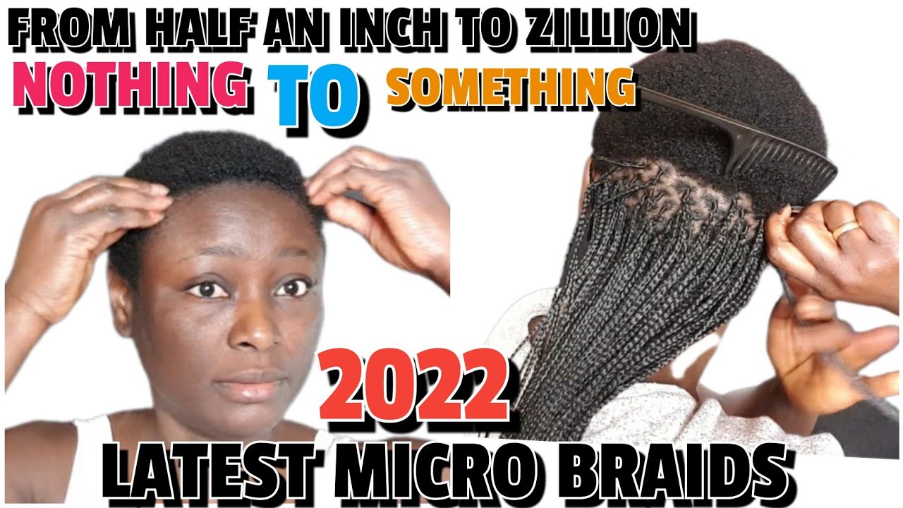 HOW TO | TINY MICRO BRAID  YOUR OWN HAIR/ ON TWA NATURAL HAIR.