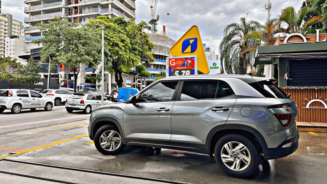 Completei o Creta de gasolina e fiz a média na bomba ✅￼