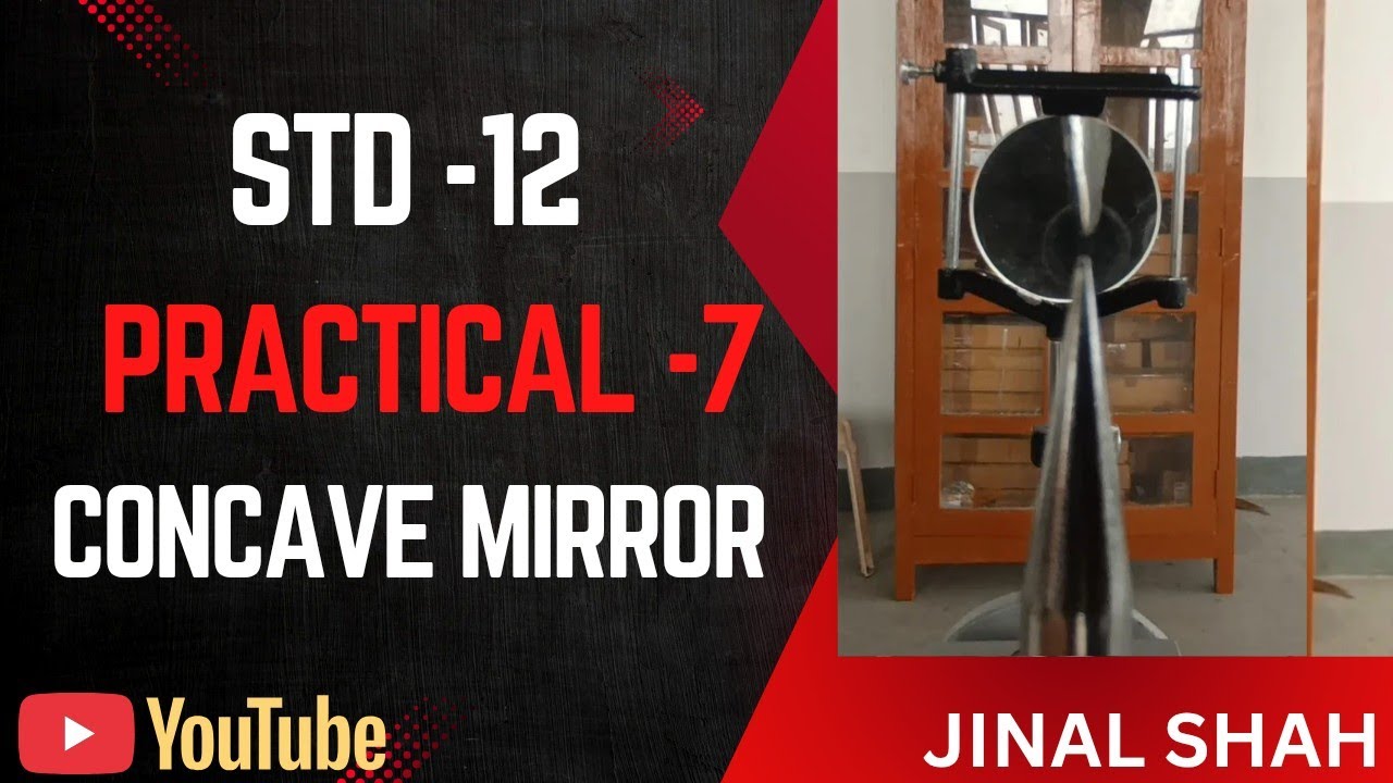 Focal length of concave mirror experiment -7 by Jinal shah  #mirror #physicspractical 